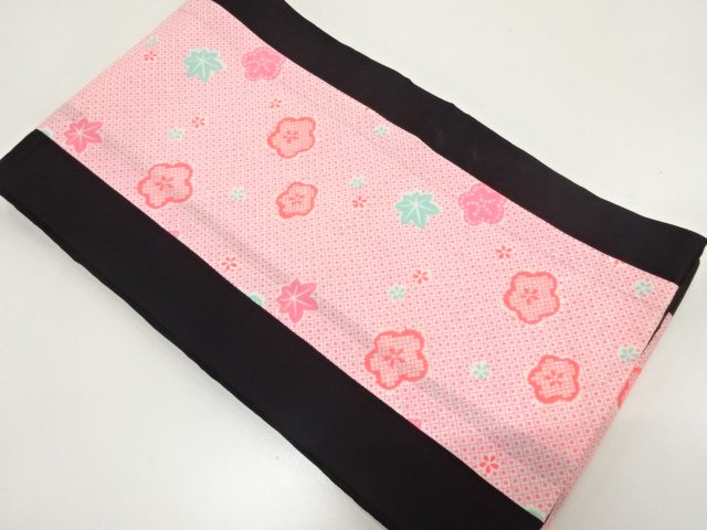JAPANESE KIMONO / ANTIQUE HIKITA / MAPLE / FLOWER PATTERNS CHILDRENS O